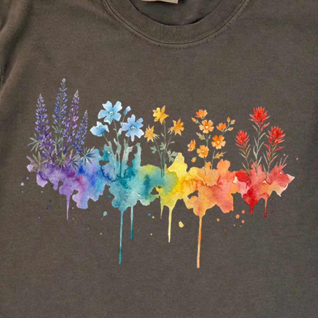 Watercolor Grand Canyon Wildflowers Premium Long Sleeve