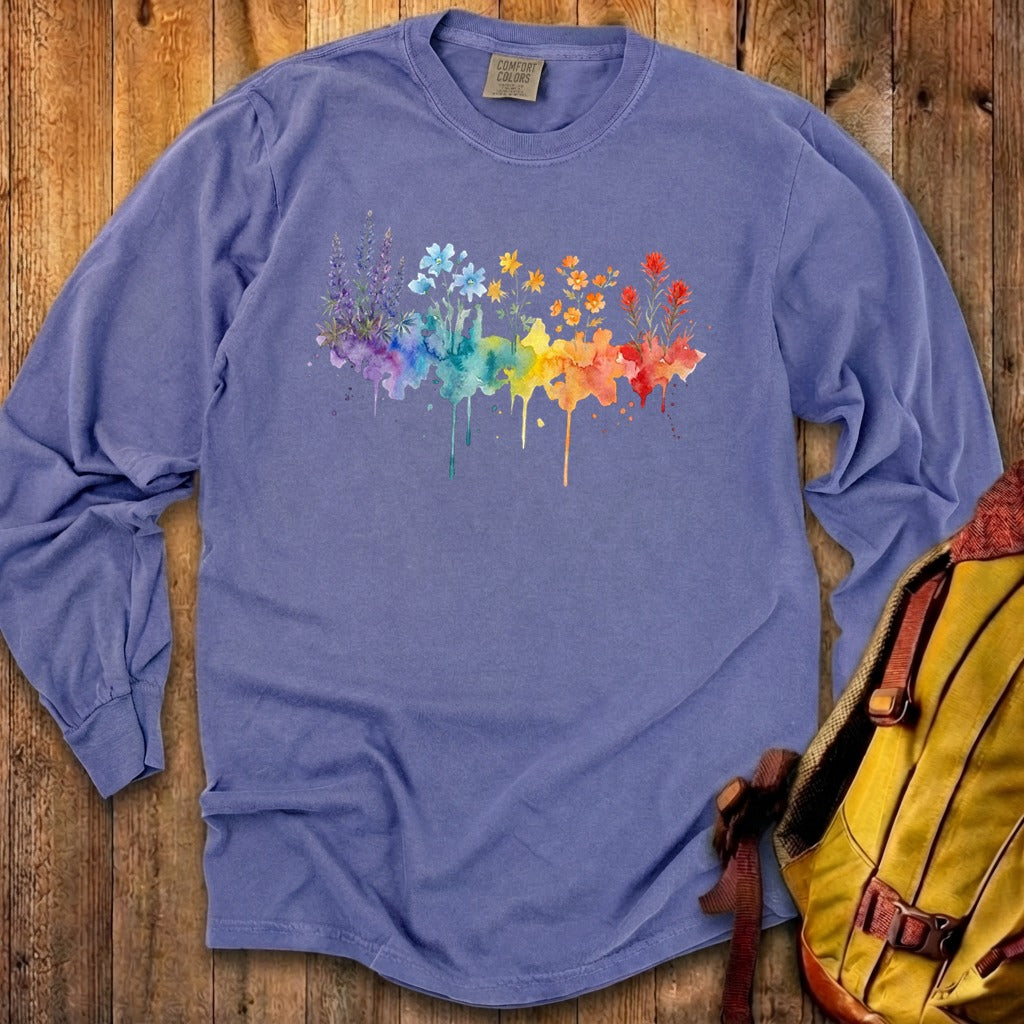 Watercolor Grand Canyon Wildflowers Premium Long Sleeve