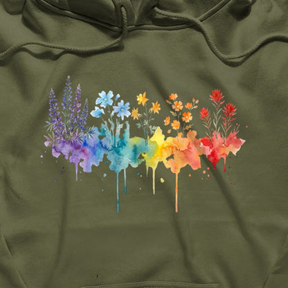 Watercolor Grand Canyon Wildflowers Hoodie