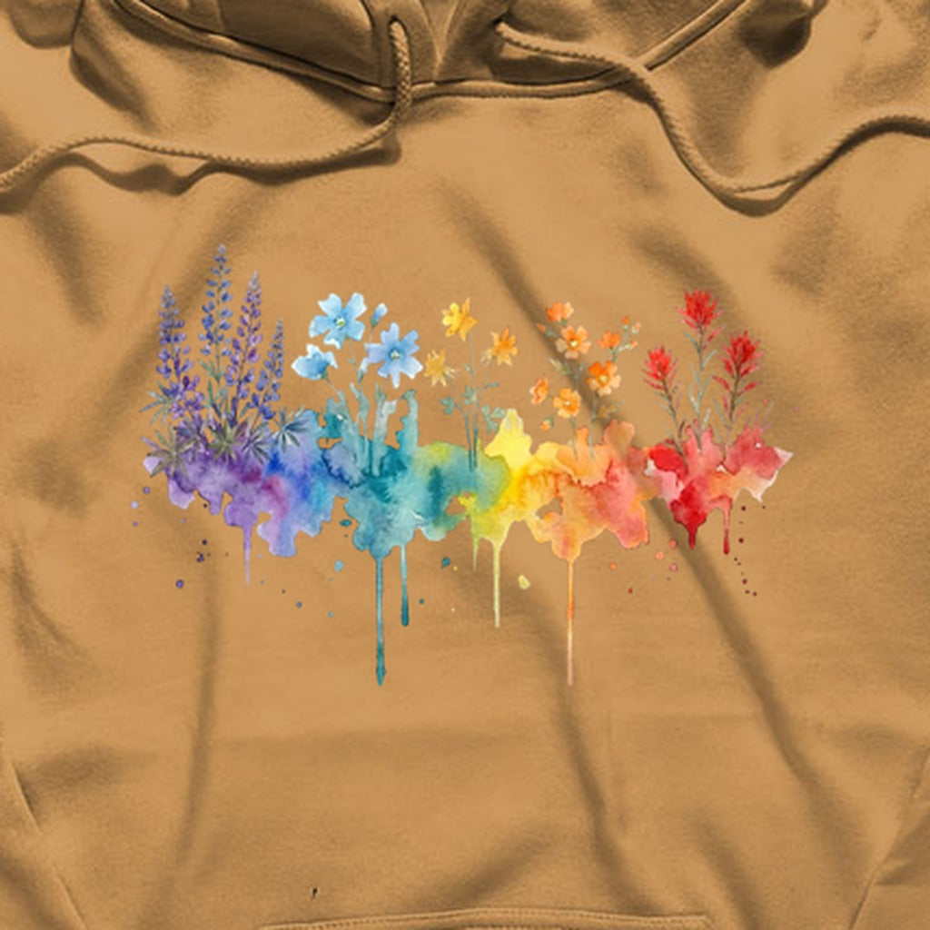 Watercolor Grand Canyon Wildflowers Hoodie