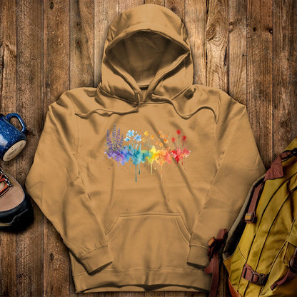Watercolor Grand Canyon Wildflowers Hoodie