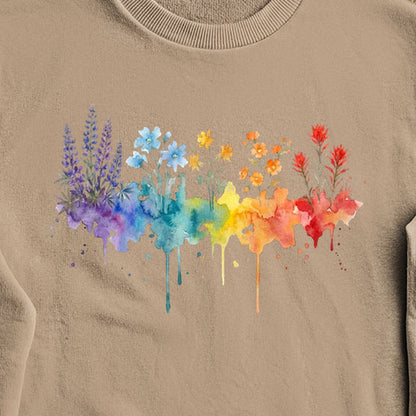 Watercolor Grand Canyon Wildflowers Crewneck Sweatshirt