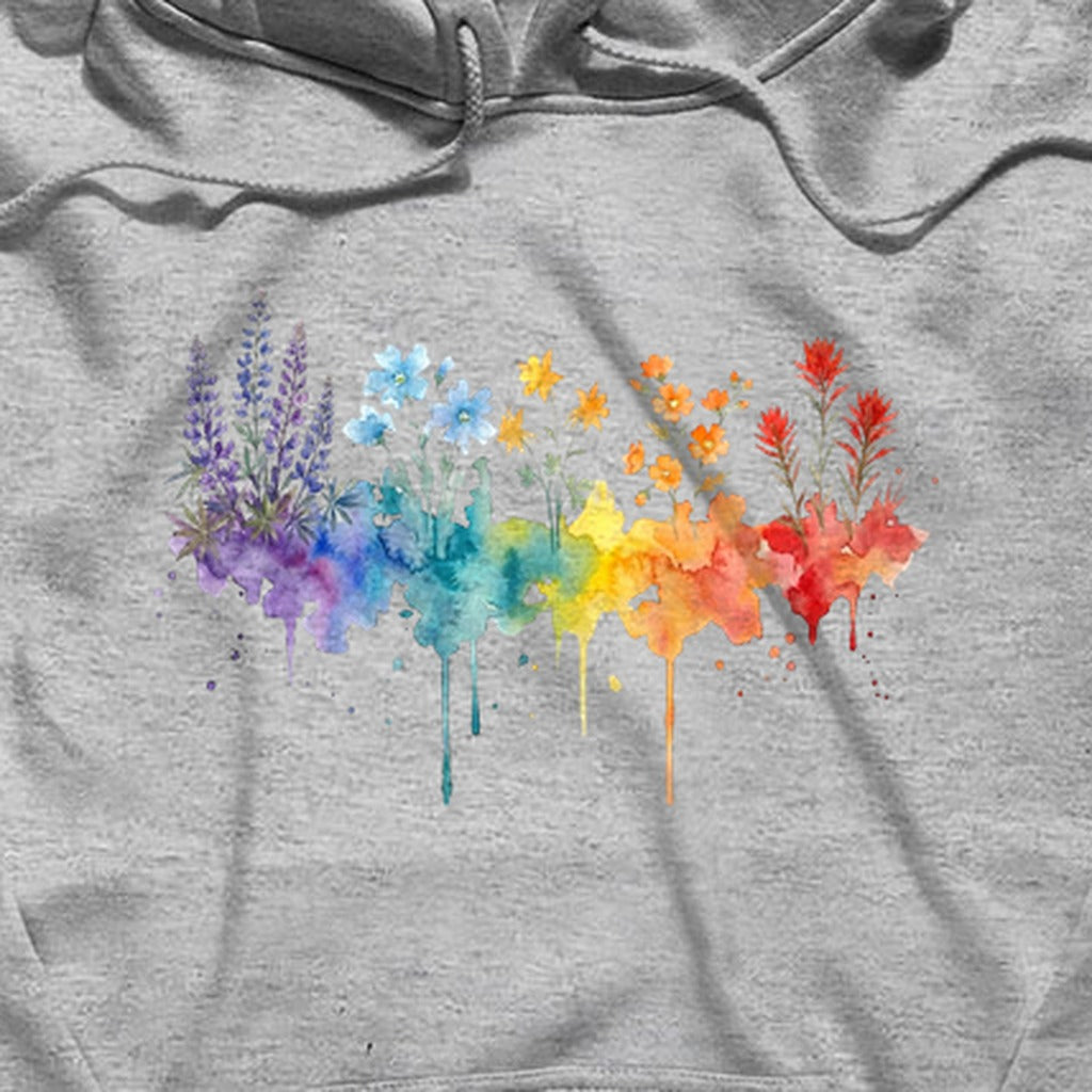 Watercolor Grand Canyon Wildflowers Hoodie