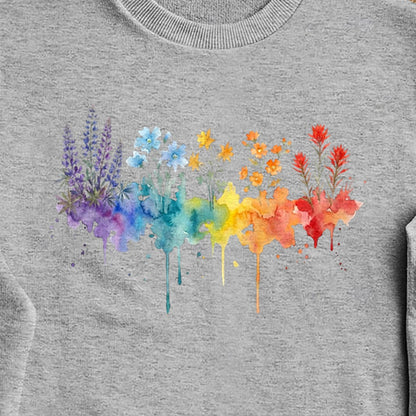 Watercolor Grand Canyon Wildflowers Crewneck Sweatshirt