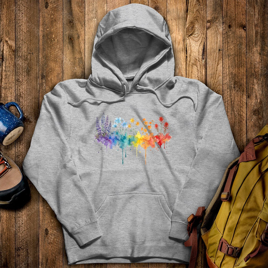 Watercolor Grand Canyon Wildflowers Hoodie
