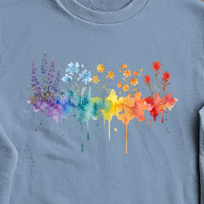 Watercolor Grand Canyon Wildflowers Crewneck Sweatshirt