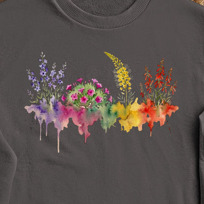 Watercolor Arches Wildflowers Crewneck Sweatshirt