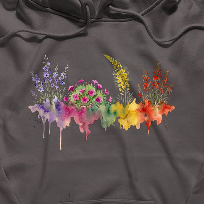 Watercolor Arches Wildflowers Hoodie