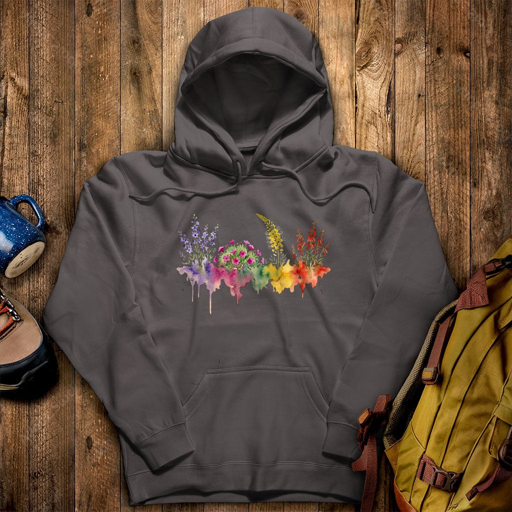 Watercolor Arches Wildflowers Hoodie