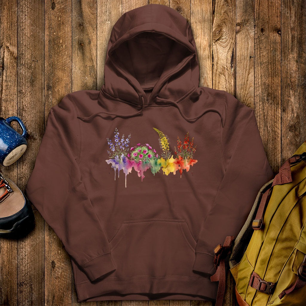Watercolor Arches Wildflowers Hoodie