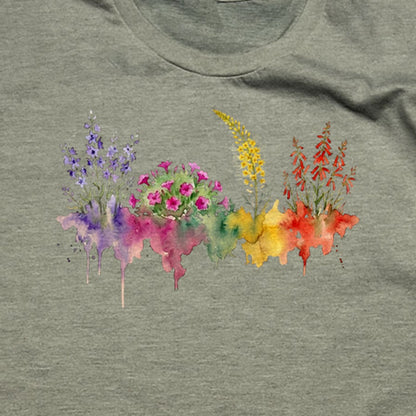 Watercolor Arches Wildflowers T-Shirt