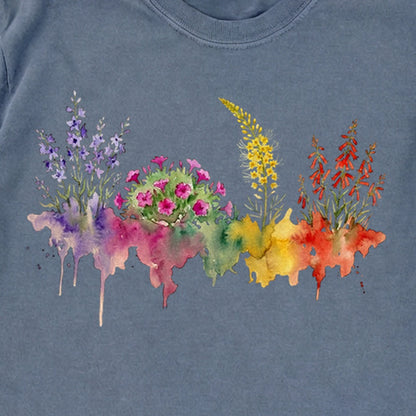 Watercolor Arches Wildflowers Premium Long Sleeve