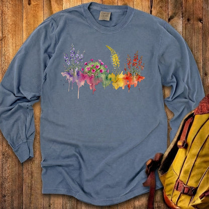 Watercolor Arches Wildflowers Premium Long Sleeve