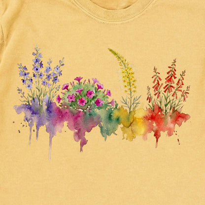 Watercolor Arches Wildflowers Premium Long Sleeve