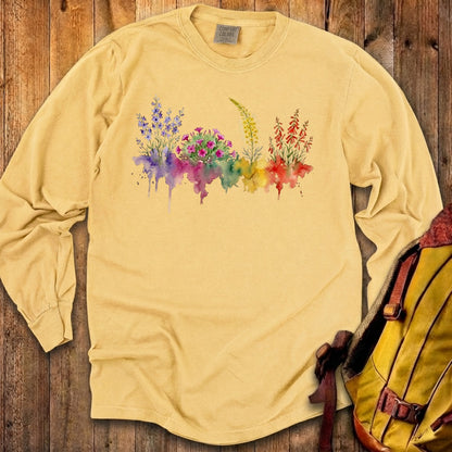Watercolor Arches Wildflowers Premium Long Sleeve