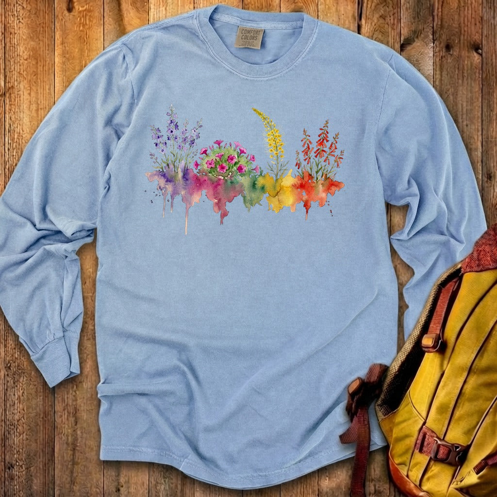 Watercolor Arches Wildflowers Premium Long Sleeve