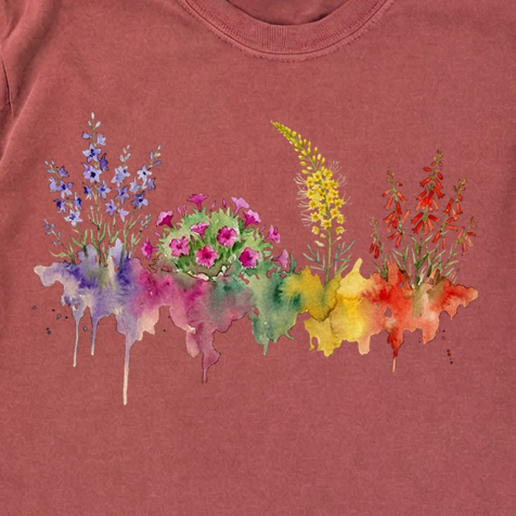 Watercolor Arches Wildflowers Premium Long Sleeve