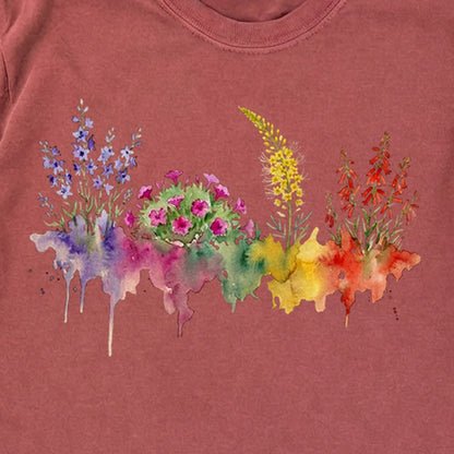 Watercolor Arches Wildflowers Premium Long Sleeve