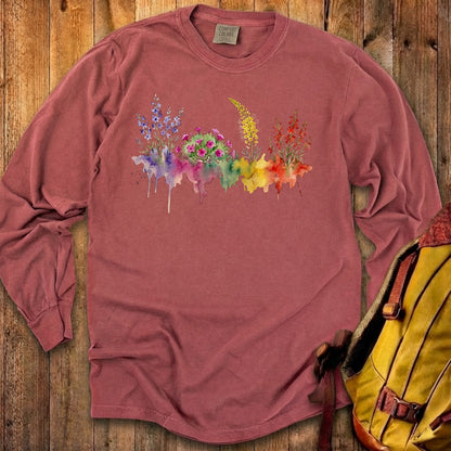 Watercolor Arches Wildflowers Premium Long Sleeve