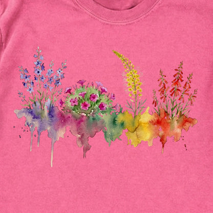 Watercolor Arches Wildflowers Premium Long Sleeve