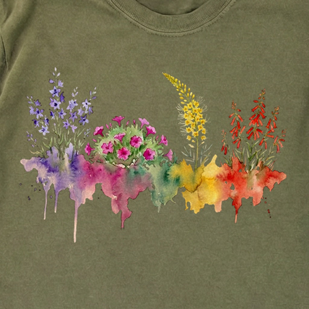 Watercolor Arches Wildflowers Premium Long Sleeve