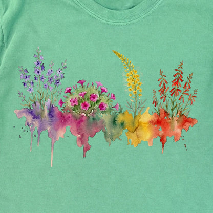Watercolor Arches Wildflowers Premium Long Sleeve