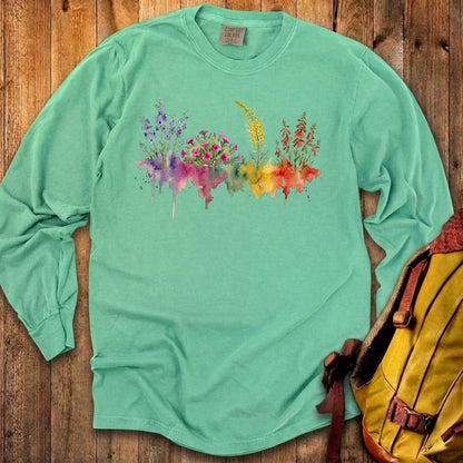 Watercolor Arches Wildflowers Premium Long Sleeve