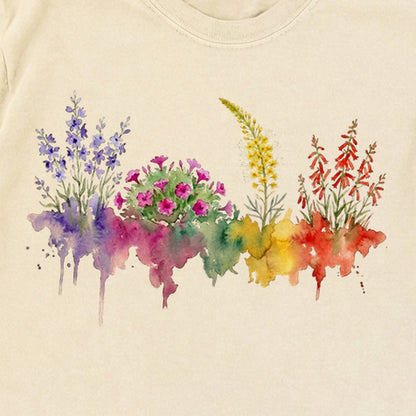Watercolor Arches Wildflowers Premium Long Sleeve