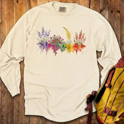 Watercolor Arches Wildflowers Premium Long Sleeve