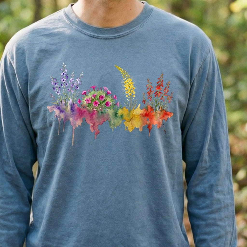 Watercolor Arches Wildflowers Premium Long Sleeve