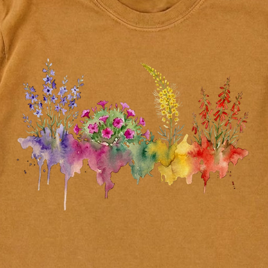 Watercolor Arches Wildflowers Premium Long Sleeve