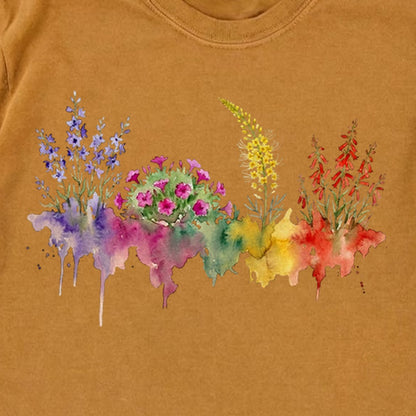 Watercolor Arches Wildflowers Premium Long Sleeve