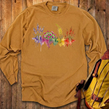 Watercolor Arches Wildflowers Premium Long Sleeve