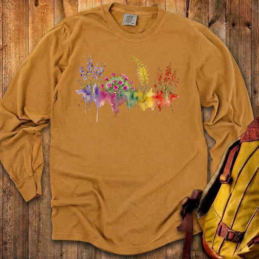 Watercolor Arches Wildflowers Premium Long Sleeve