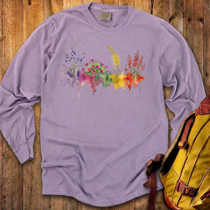 Watercolor Arches Wildflowers Premium Long Sleeve