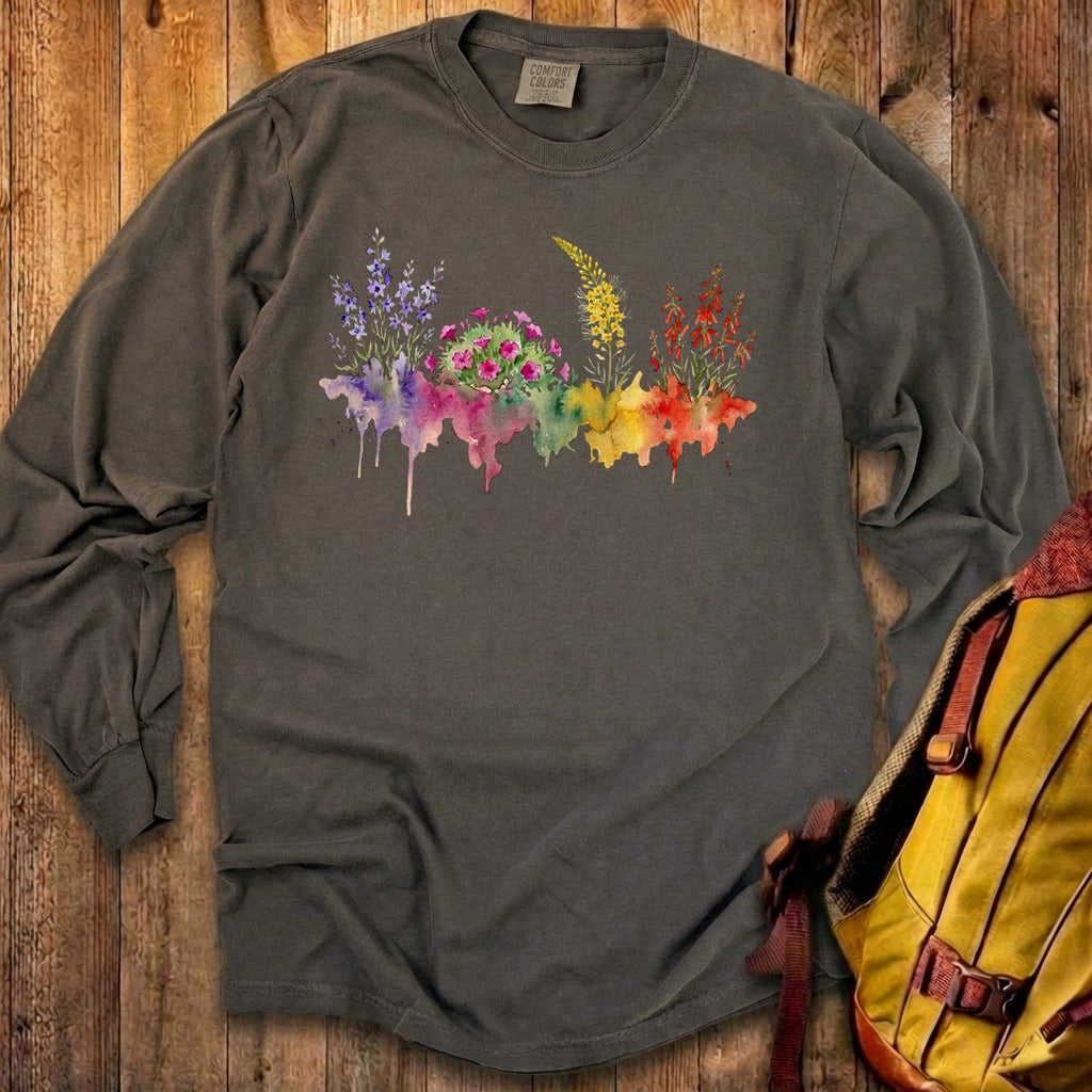 Watercolor Arches Wildflowers Premium Long Sleeve