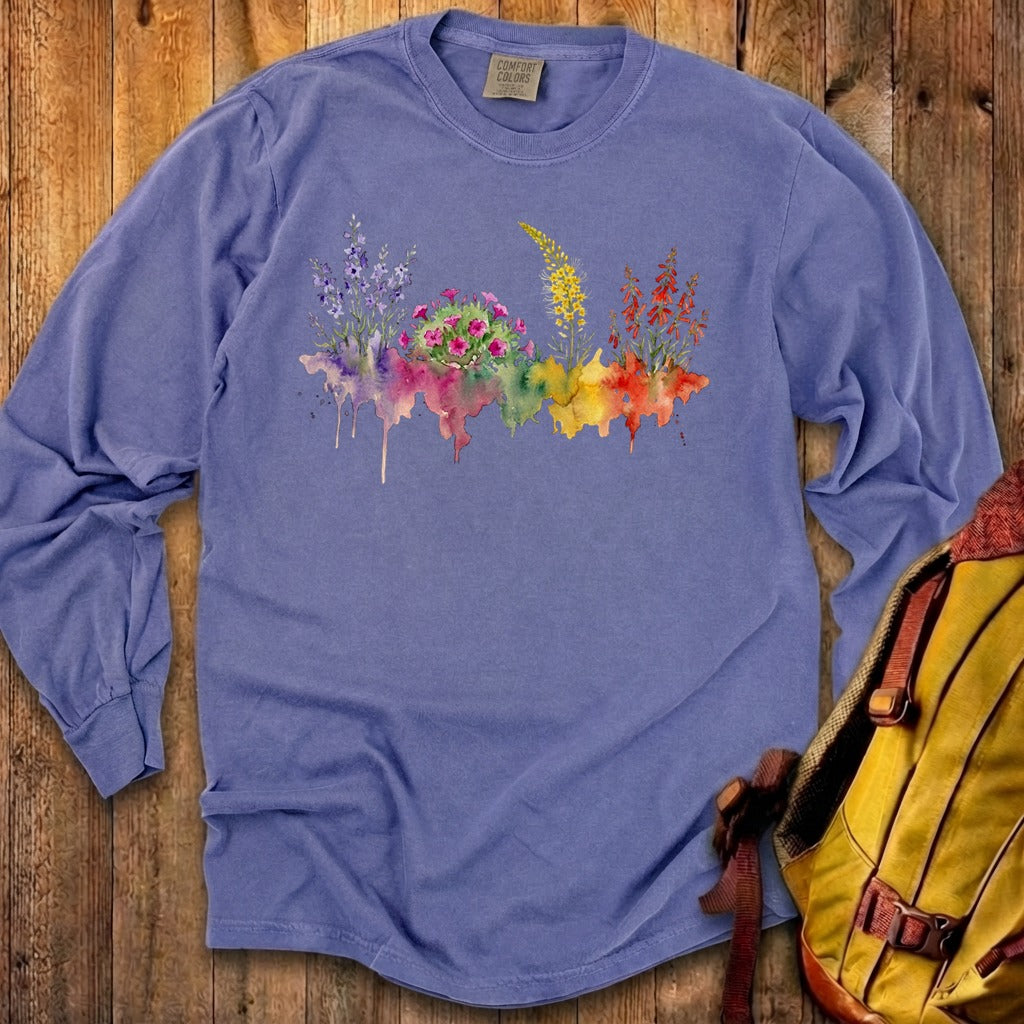 Watercolor Arches Wildflowers Premium Long Sleeve