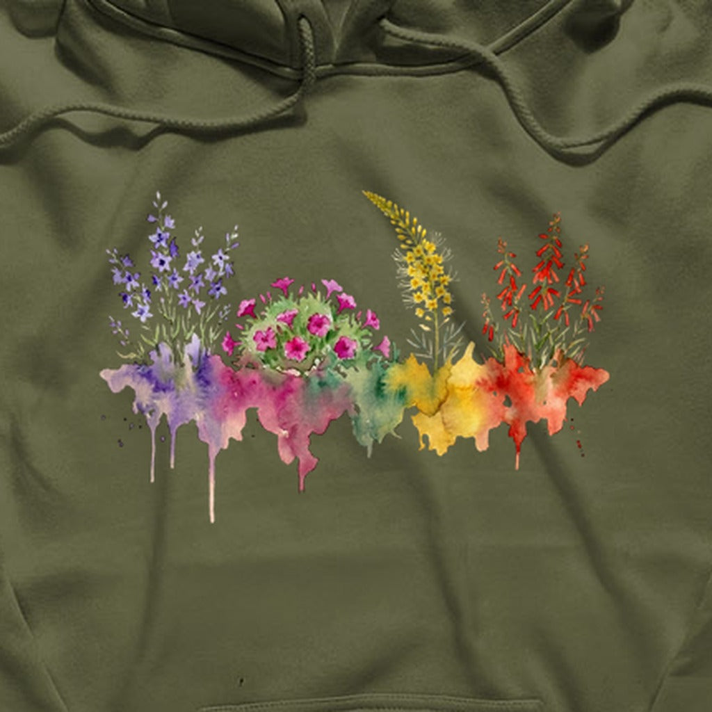 Watercolor Arches Wildflowers Hoodie