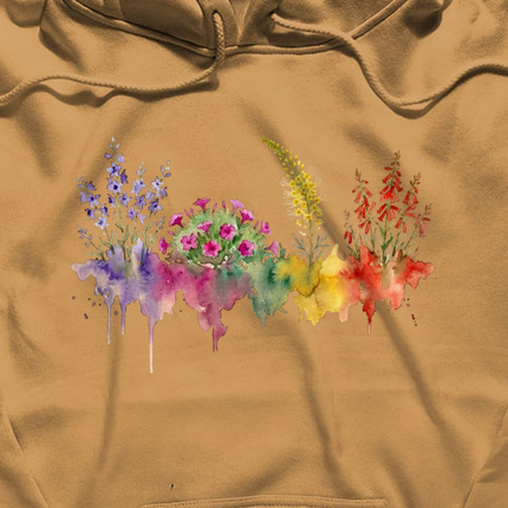 Watercolor Arches Wildflowers Hoodie
