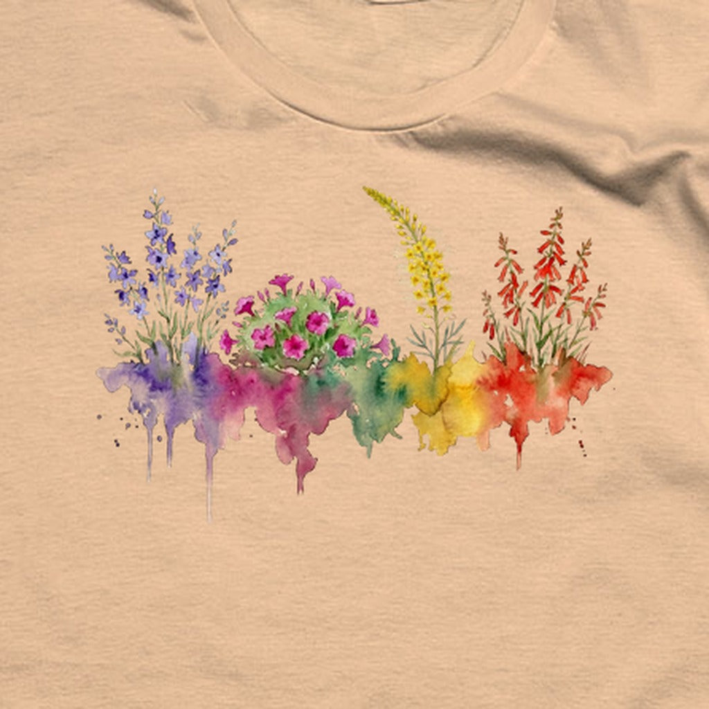 Watercolor Arches Wildflowers T-Shirt
