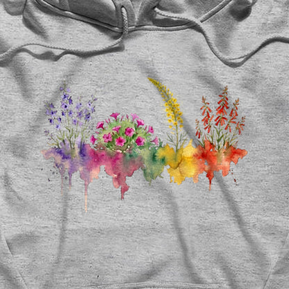 Watercolor Arches Wildflowers Hoodie