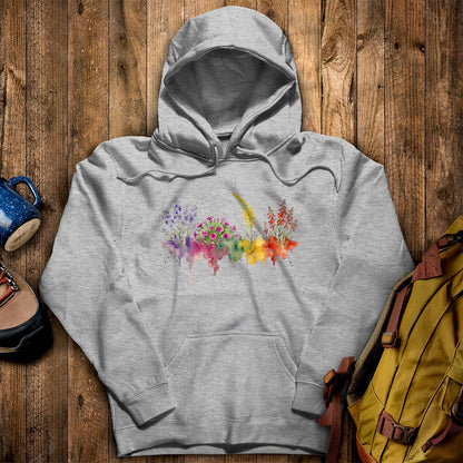 Watercolor Arches Wildflowers Hoodie
