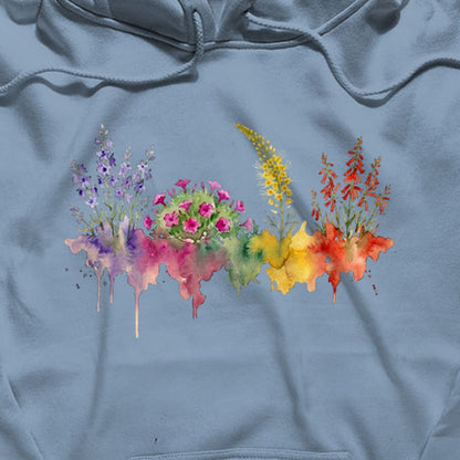 Watercolor Arches Wildflowers Hoodie