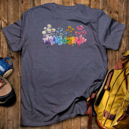 Watercolor Hot Springs Wildflowers T-Shirt