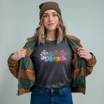 Watercolor Hot Springs Wildflowers T-Shirt