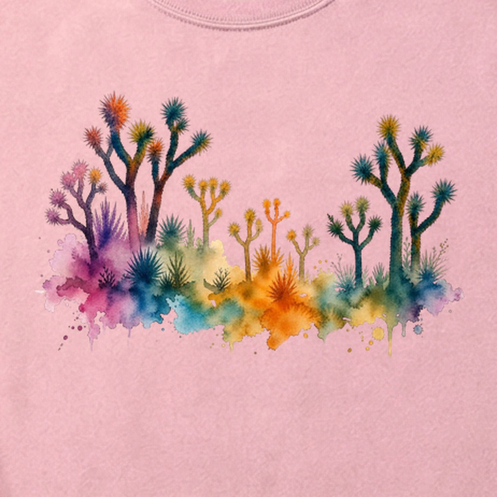 Watercolor Joshua Tree National Park Cotton T-Shirt