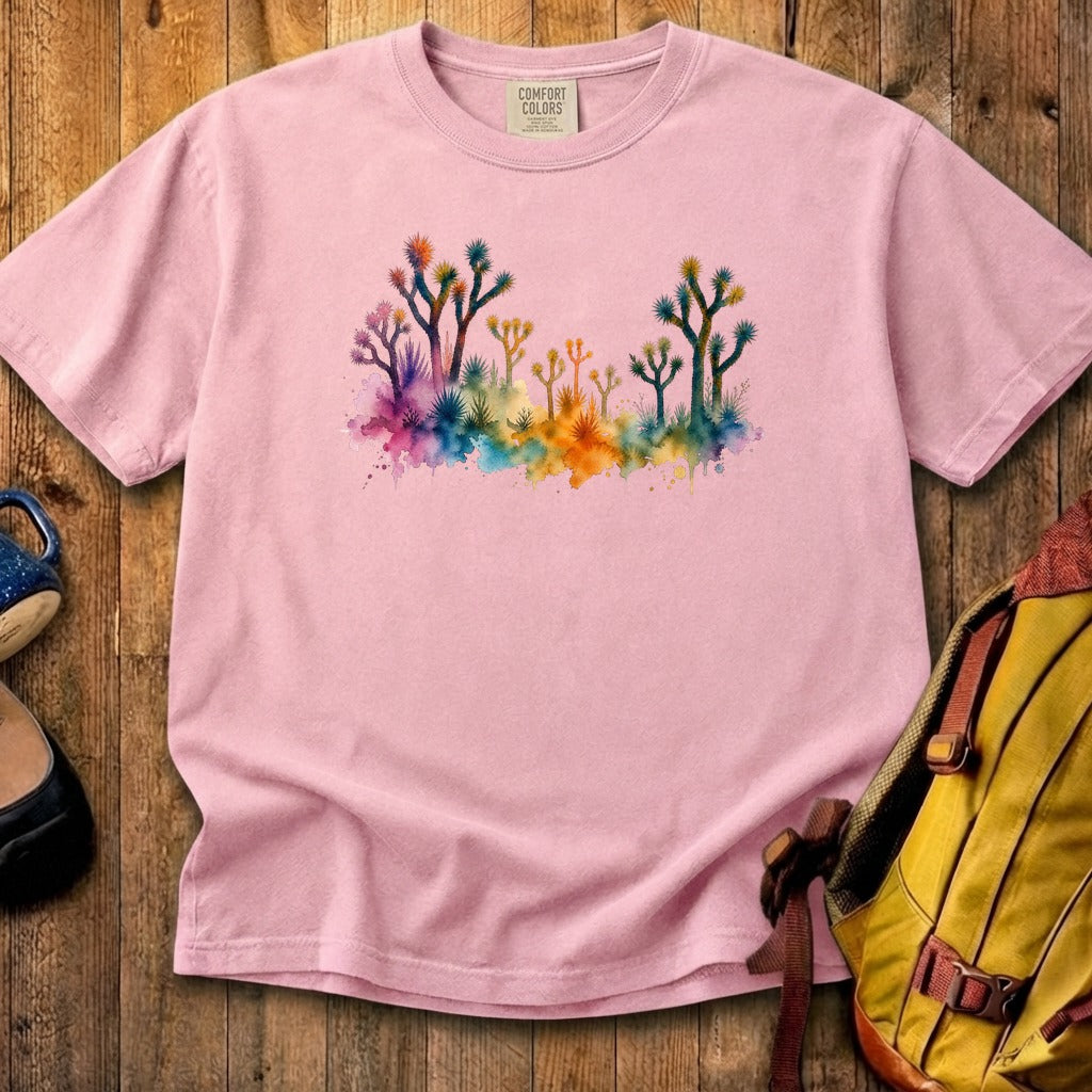 Watercolor Joshua Tree National Park Cotton T-Shirt