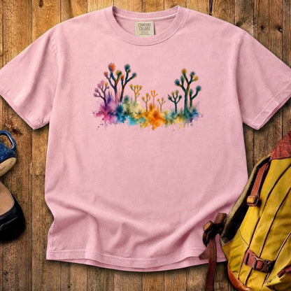Watercolor Joshua Tree National Park Cotton T-Shirt