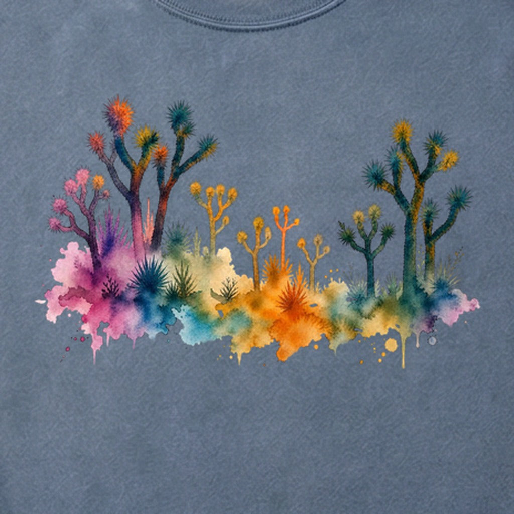 Watercolor Joshua Tree National Park Cotton T-Shirt