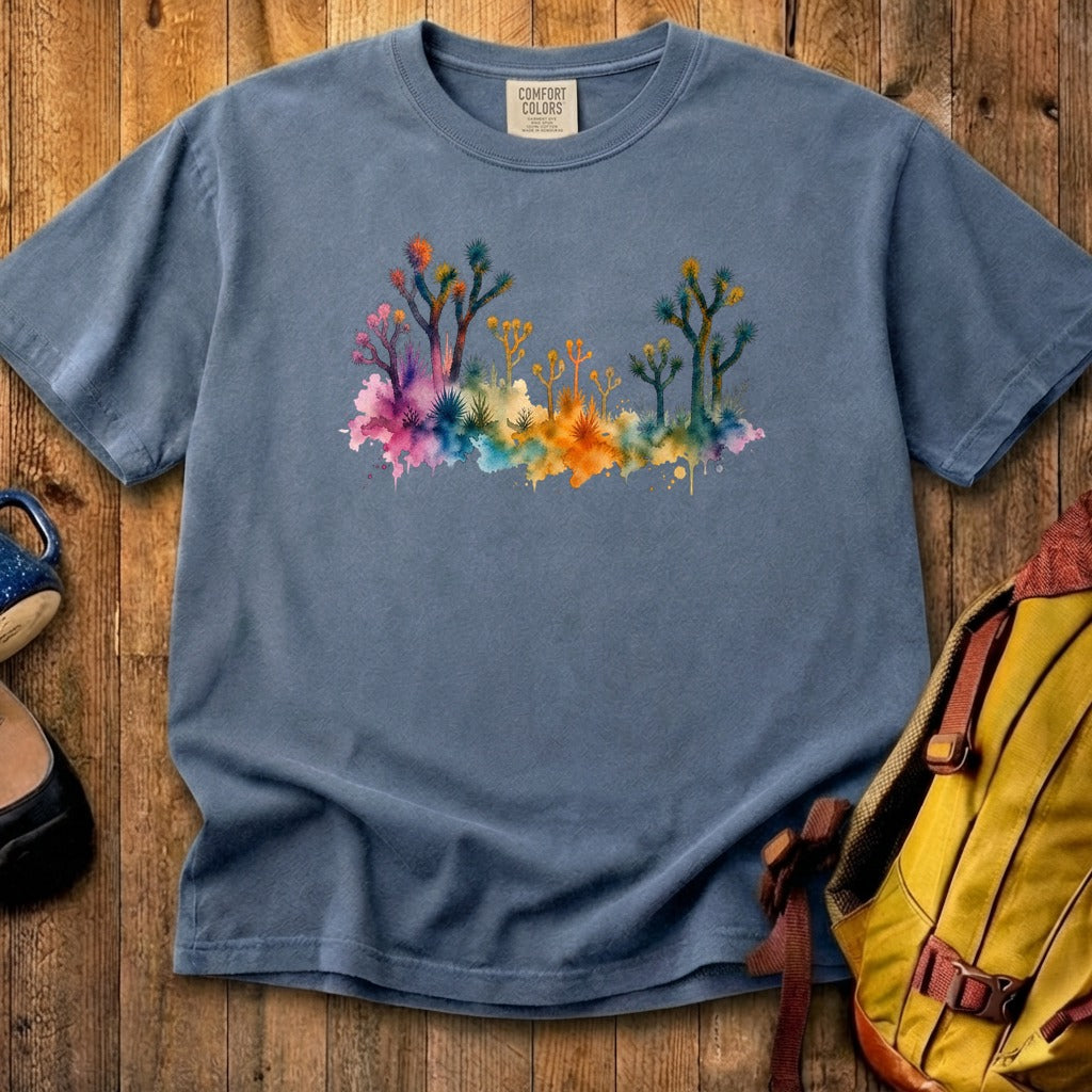 Watercolor Joshua Tree National Park Cotton T-Shirt